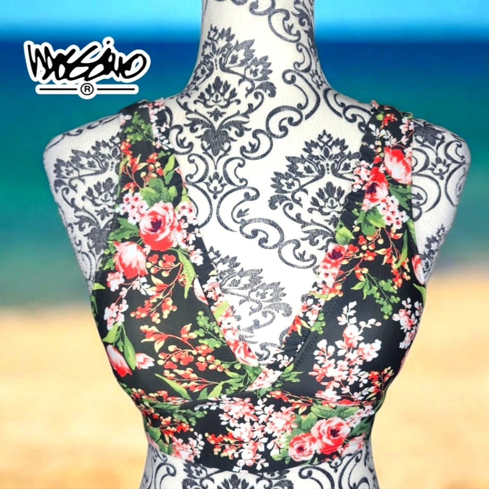 MOSSIMO Floral Bikini Top - Small